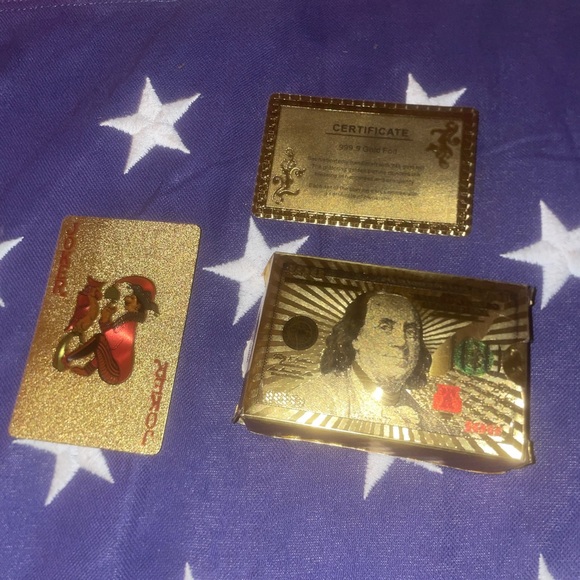 .999 purity gold foil playin cards - Picture 4 of 6
